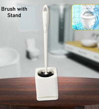 Toilet brush with long handle