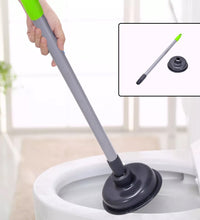 Toilet plunger with black handle, simple design