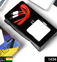 Fast charger with cable for smartphones