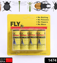 Adhesive strips for flies and mosquitoes