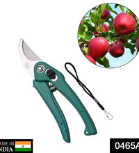 Pruning scissors for cutting garden branches and leaves