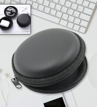 Cute round earphone carrying case