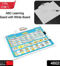 Educational board with musical alphabet and drawing mat