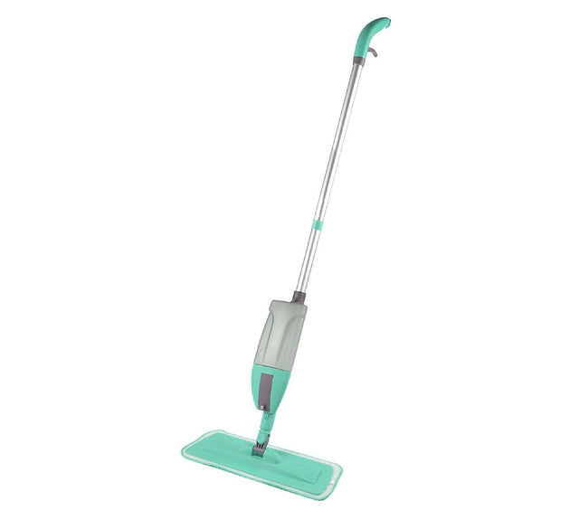 Spray mop with removable cleaning pad and handle