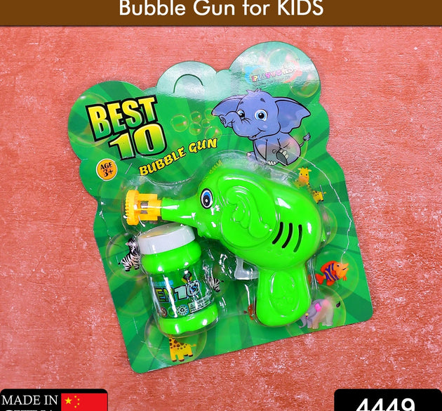 Colorful bubble gun for kids