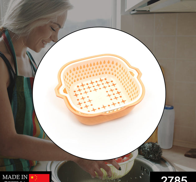 2-in-1 basket strainer for rinsing fruits and vegetables