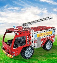 STEM Metal Fire Truck Building Blocks