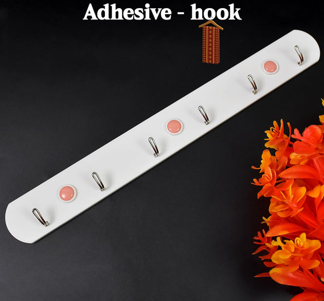 Heavy Duty Self-Adhesive 6-Hook Wall Hook