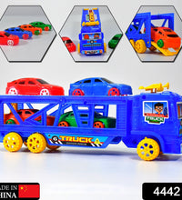 Truck toy with 4 mini vehicles