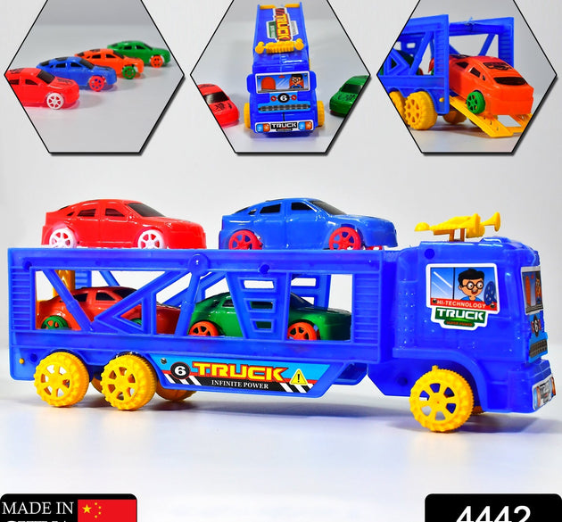 Toy truck with mini cars set