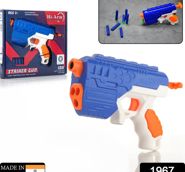 Foam suction bullet gun with target.