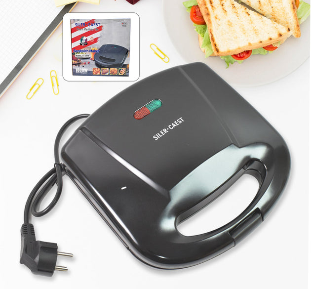 Sandwich Maker Makes Sandwich Non-Stick Plates| Easy to Use with Indicator Lights Sandwich toaster