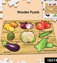 Coogam Wooden Vegetable Educational Puzzle