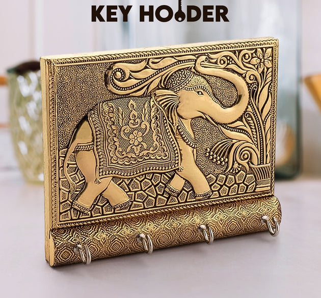 Elephant Charm Key Holder