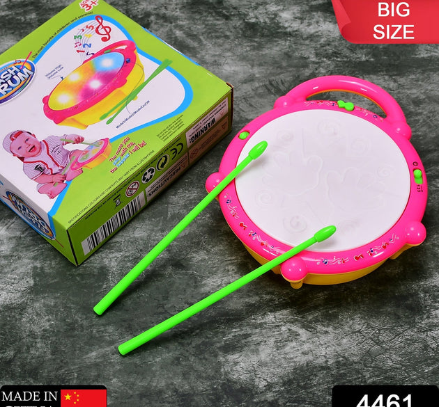 Colorful baby drum toy with lights and sound