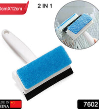 Double-sided wiper for cleaning bathroom and windows