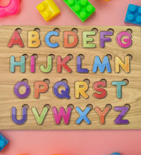 Coogam Wooden Alphabet Puzzle Board