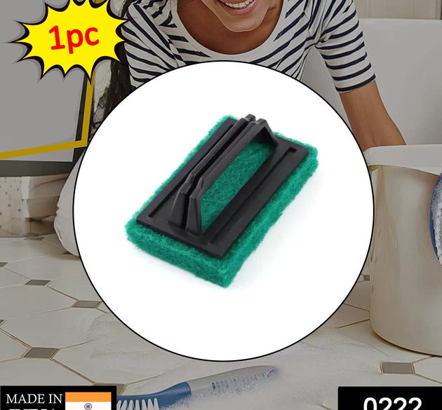 Handle scrubber brush for cleaning utensils.