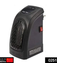 Portable plug-in wall heater, 400W, for small spaces.