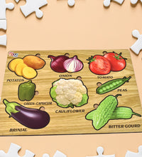 Melissa & Doug Wooden Vegetable Puzzle Board