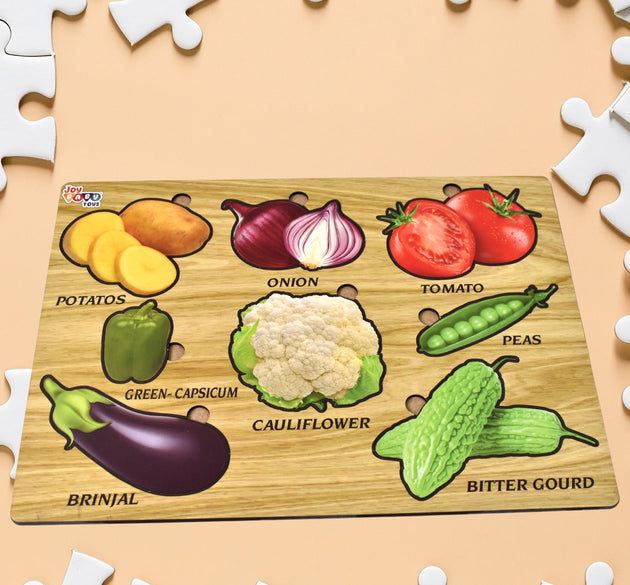 Melissa & Doug Wooden Vegetable Puzzle Board