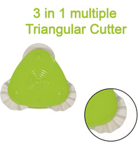 Triangular cutter for multipurpose use