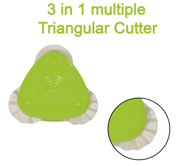 Triangular cutter for multipurpose use