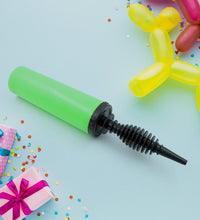 Handy balloon pump for foil balloons and inflatables.