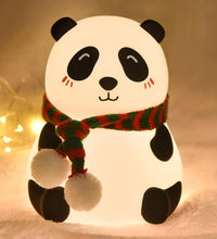 Panda 7-Color LED Silicone Touch Lamp 