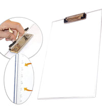 Exam pad with centimeter side, transparent