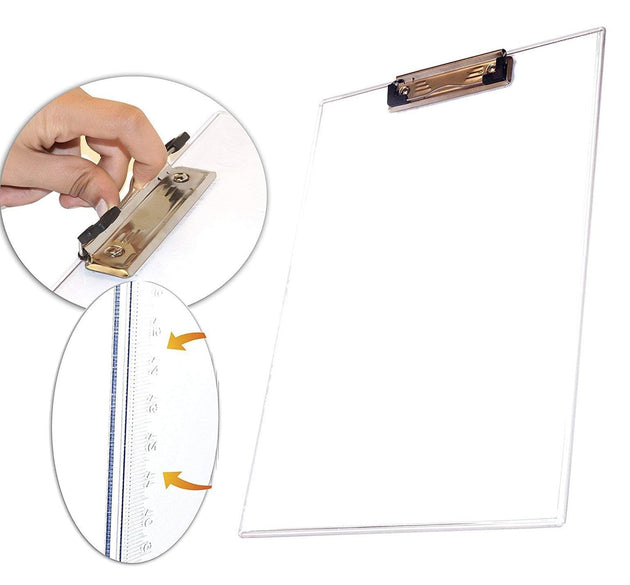 Exam pad with centimeter side, transparent