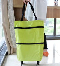 Folding cart bags for shopping, travel luggage trolley bag.