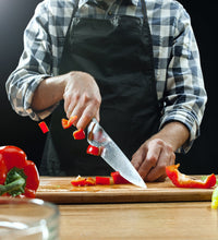 Wooden slicing board with holder