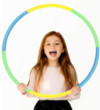 Hula hoop segments for interlocking fitness exercise