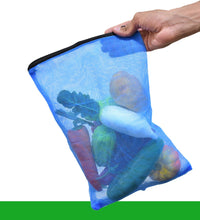 Zippered fridge storage bag for vegetables and fruits