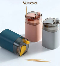 Safe and convenient toothpick holder, automatic pop-up feature for easy dispensing.