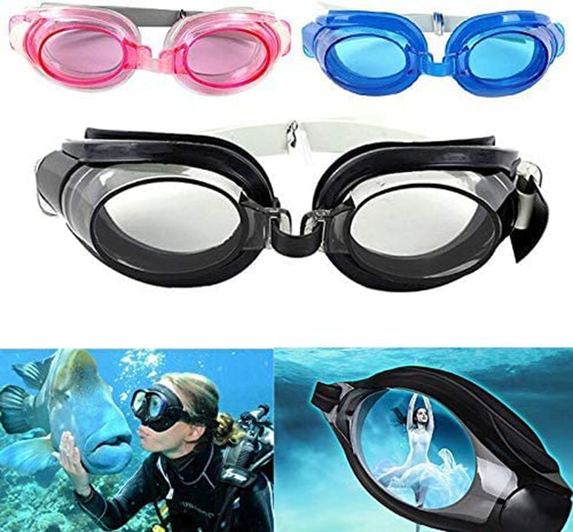 Swimming goggles with ear and nose plugs