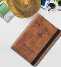 Passport Holder Cover PU Leather Travel Wallet case