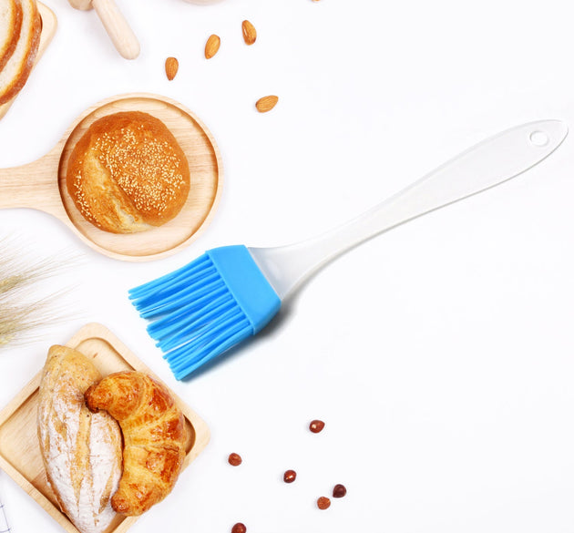 Silicone spatula and pastry brush set