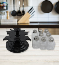 New design 360° revolving spice rack for kitchen condiments