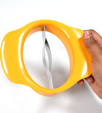 Mango slicing tool with sharp stainless steel blade