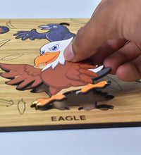 TOP BRIGHT Wooden Bird Learning Puzzle