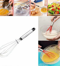 Hand wire whisk for mixing and whisking, multipurpose design.