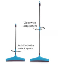 Adjustable bathroom wiper with long handle.