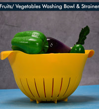 Strainer bowl for washing pasta and vegetables.