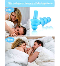 Soft foam ear plugs, reusable, designed for noise reduction and better sleep, 2 pcs.