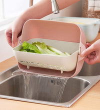 Double-layered strainer for effective washing and serving