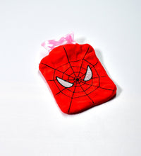 Spiderman hot water bag with cover for menstrual cramps and warmth