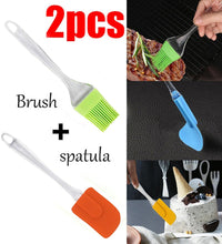 Big brush and spatula combo for kitchen and baking use