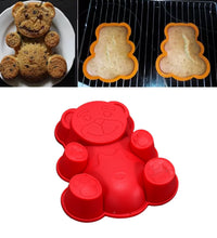 Silicone animal mould set for baking and crafts